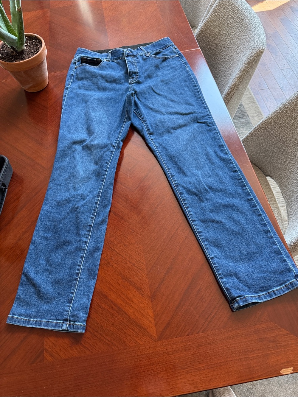 Tribal Men's Dark Blue Straight Jeans